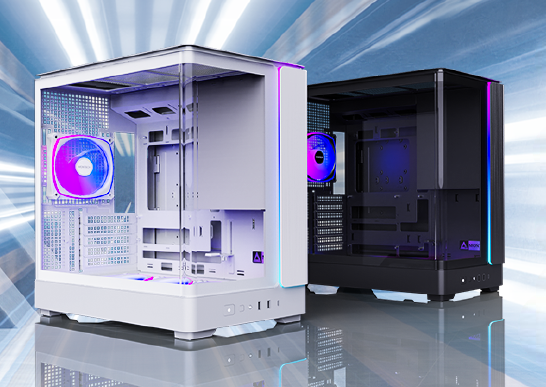 MONTECH KING 15 PRO Micro-ATX PC Case, Curved Panoramic Glass